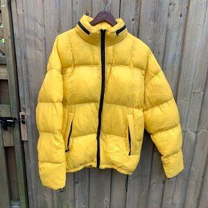 Zara Puffer Jacket Yellow Large